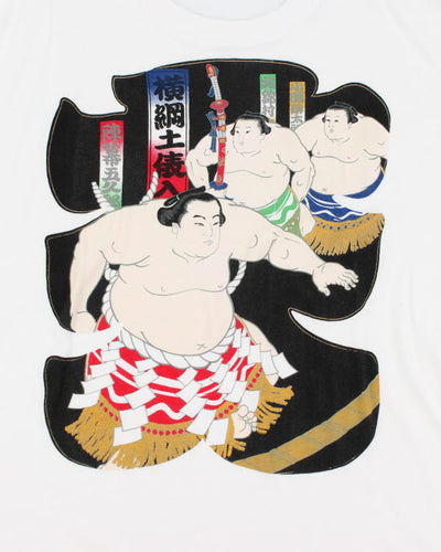 Vintage 90's Single Stitch Japanese Sumo T-Shirt - L