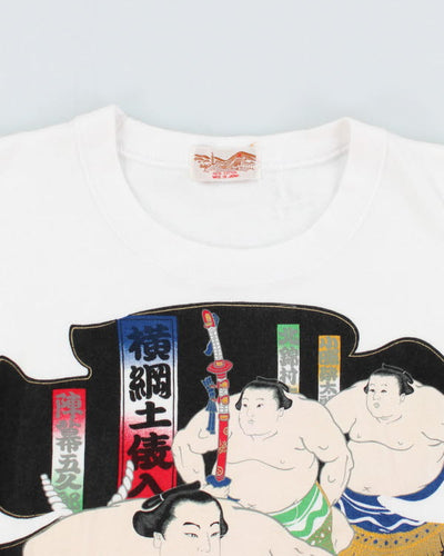 Vintage 90's Single Stitch Japanese Sumo T-Shirt - L