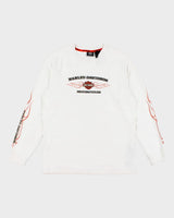 Vintage Harley Davidson Fire Logo Longsleeve T-Shirt - L