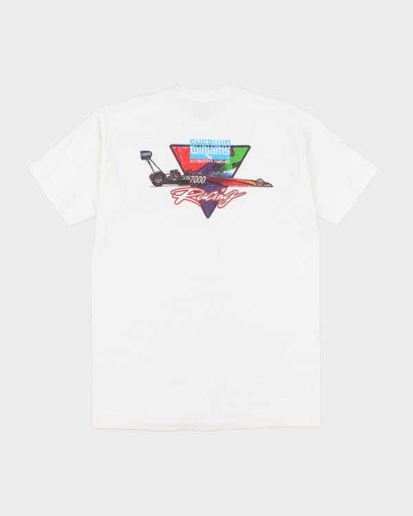 Vintage 90's Single Stitch Racing Car T-Shirt - L