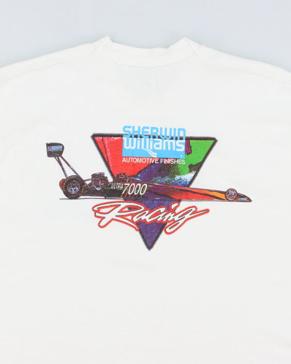 Vintage 90's Single Stitch Racing Car T-Shirt - L