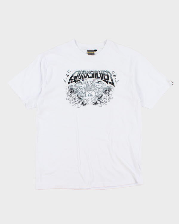 Vintage Y2K Quiksilver Graphic T-Shirt - M