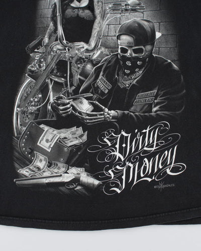 Y2k 00s Dirty Money Graphic T-shirt - XXXL