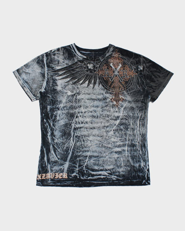 Y2k 00s Xavier Graphic T-shirt - L