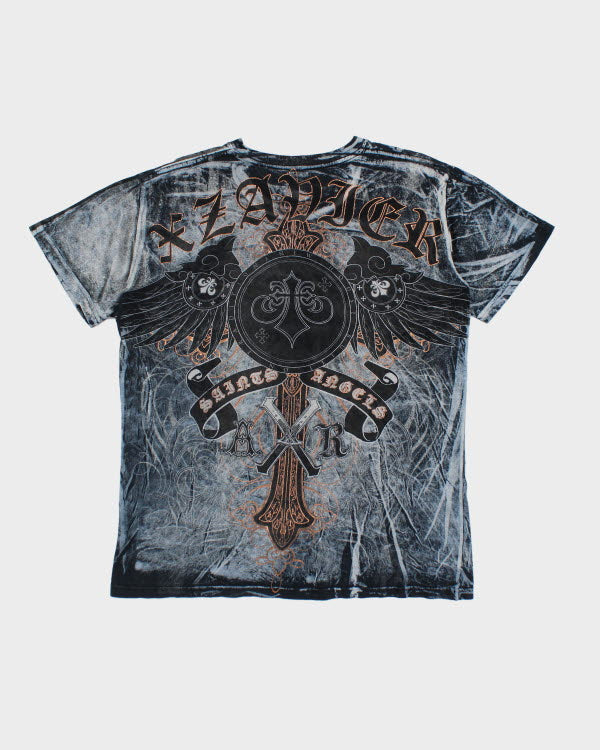 Y2k 00s Xavier Graphic T-shirt - L