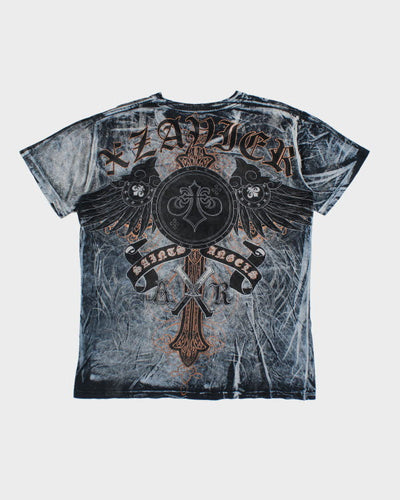 Y2k 00s Xavier Graphic T-shirt - L