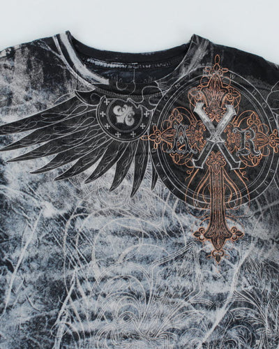 Y2k 00s Xavier Graphic T-shirt - L