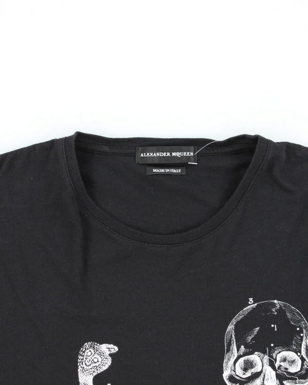Alexander McQueen Black Skull &amp; Snake T-shirt - L
