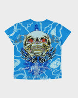 Y2k 00s Christian Audiger Rhinestone Graphic T-shirt - XL