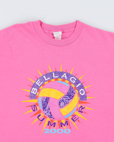 Y2k 00s Bellagio Summer T-shirt - L
