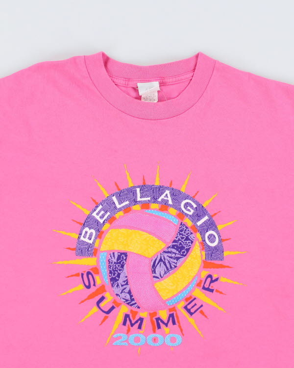 Y2k 00s Bellagio Summer T-shirt - L