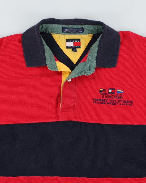 Vintage 90 s Tommy Hilfiger Sailing Polo Shirt L Rokit