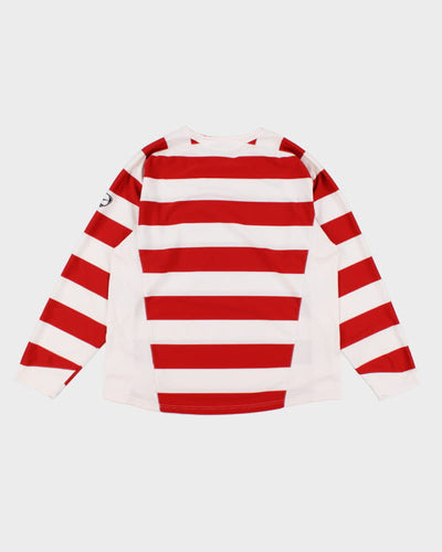 Vintage 2000's Nike Striped Longsleeve Training Shirt - L