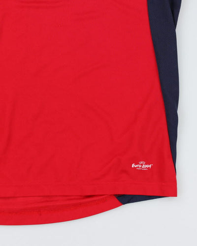 Vintage Euros 2004 England V Neck Shirt - M
