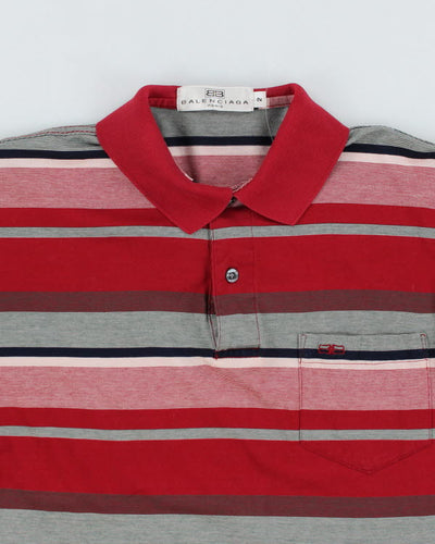 Balenciaga Stripe Polo Shirt - S