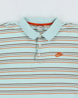Vintage y2k 00s Nike Stripe Polo Shirt - L