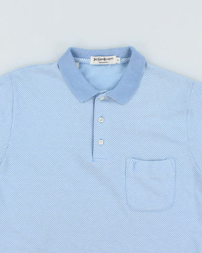 Vintage Yves Saint Laurent Stripe Polo Shirt - M
