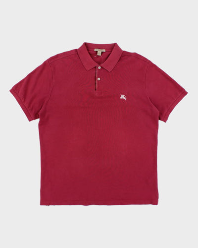 Burberry Red Polo Shirt - XL