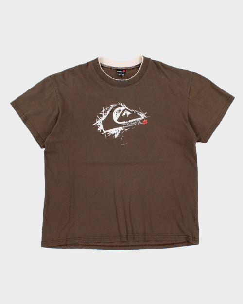 Vintage 2000's Quiksilver Double Neck T-Shirt - L