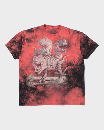 Vintage 2000's The Mountain T-Rex Tye Dye T-Shirt - XXL