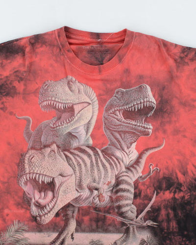 Vintage 2000's The Mountain T-Rex Tye Dye T-Shirt - XXL