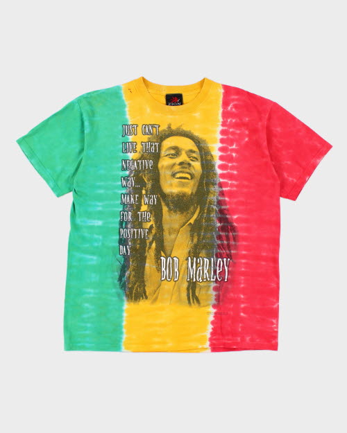 Vintage 90's Zion Bob Marley Tye Dye T-Shirt - L