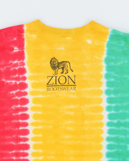 Vintage 90's Zion Bob Marley Tye Dye T-Shirt - L