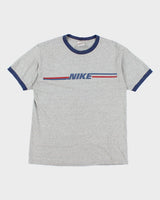 Vintage 90's Nike Centre Logo Ringer T-Shirt - M
