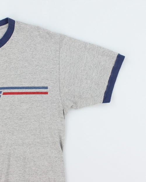 Vintage 90's Nike Centre Logo Ringer T-Shirt - M