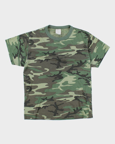Vintage 90's Camouflage T-Shirt - M