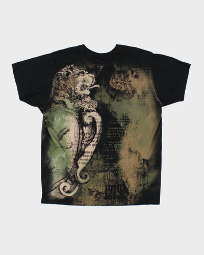 Vintage Y2K Gothic Style Graphic T-Shirt - M