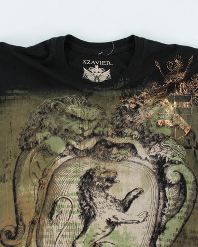 Vintage Y2K Gothic Style Graphic T-Shirt - M