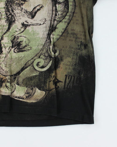 Vintage Y2K Gothic Style Graphic T-Shirt - M