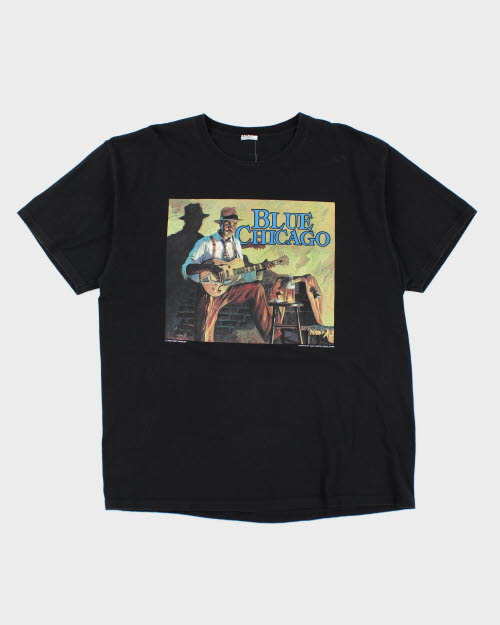 Vintage 90's Blues Chicago Music T-Shirt - XL