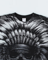 Vintage All Over Print Mexican Skull T-Shirt - XL