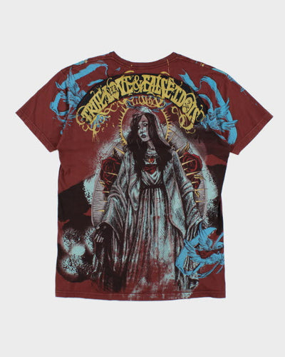 Vintage Y2K True Love False Idols V-Neck T-Shirt - XL