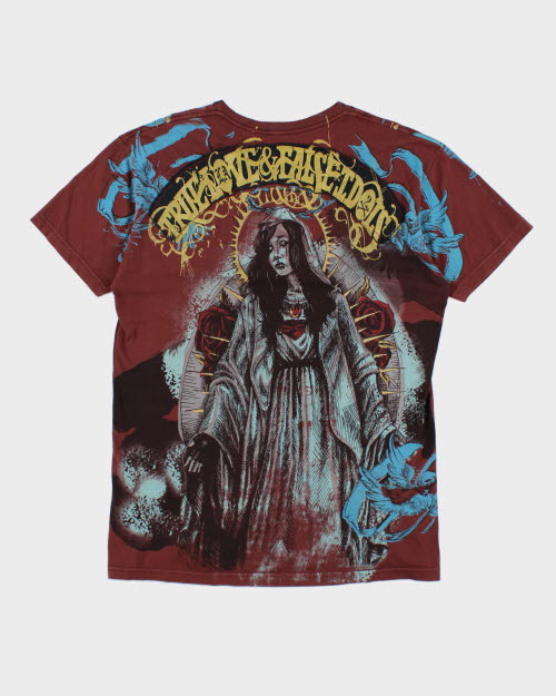 Vintage Y2K True Love False Idols V-Neck T-Shirt - XL