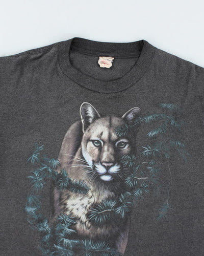 Vintage 90's Single Stitch Big Cat T-Shirt - L