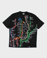 Vintage NYC Subway Lines Graphic T-Shirt - M