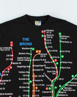 Vintage NYC Subway Lines Graphic T-Shirt - M