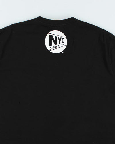 Vintage NYC Subway Lines Graphic T-Shirt - M