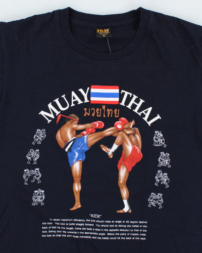 Vintage Muay Thai Kickboxing T-Shirt - L