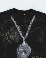 Vintage Christian Audiger Sequin T-Shirt - S