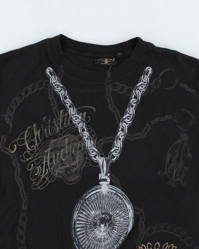 Vintage Christian Audiger Sequin T-Shirt - S