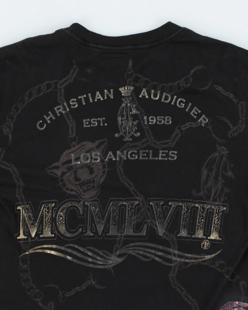 Vintage Christian Audiger Sequin T-Shirt - S
