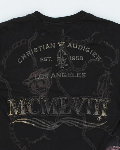 Vintage Christian Audiger Sequin T-Shirt - S