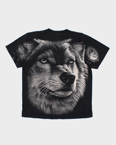 Vintage 90's Wolf Big Graphic T-Shirt - XL