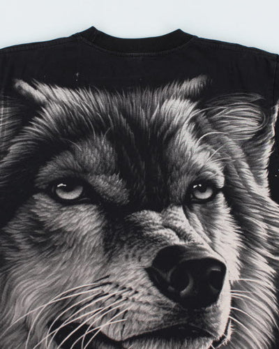 Vintage 90's Wolf Big Graphic T-Shirt - XL