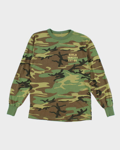 Vintage 2000's Camouflage Long sleeve T-Shirt - S