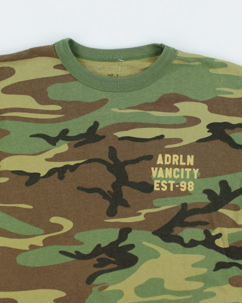 Vintage 2000's Camouflage Long sleeve T-Shirt - S
